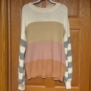 ANDREE BY UNIT Multicolor Striped Sweater